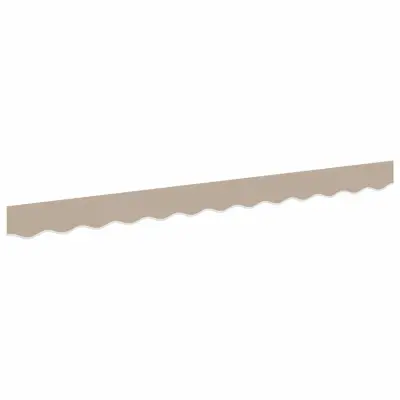 vidaXL Zaslon tende Bež 580 x 20 cm Platno