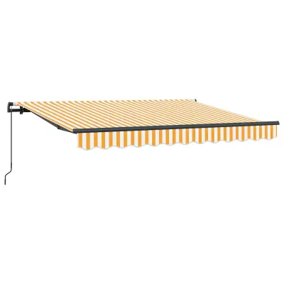 vidaXL Retraktilna tenda Rumena 250 x 200 cm blago