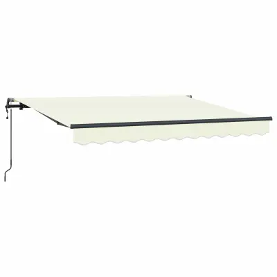 vidaXL Retraktilna tenda krema 300 x 200 cm blago