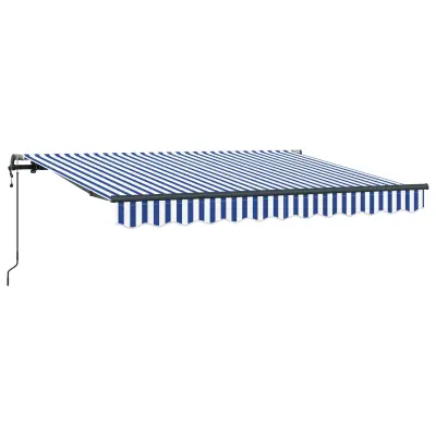 vidaXL Retraktilna tenda Modra 250 x 200 cm blago