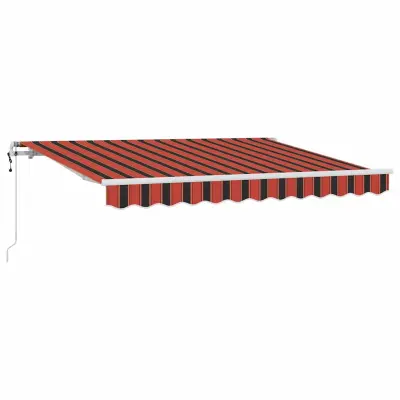 vidaXL Retraktilna tenda Oranžna 250 x 200 cm blago