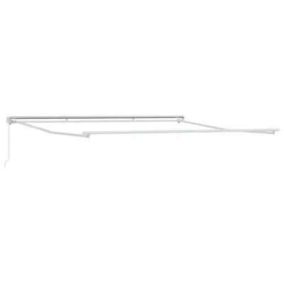vidaXL Okvir tende Bela 450 × 350 cm Aluminij