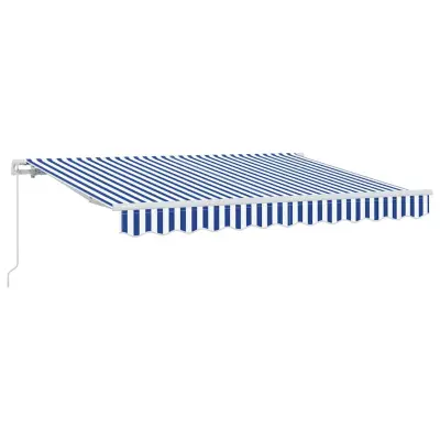vidaXL Retraktilna tenda Modra 250 x 200 cm blago