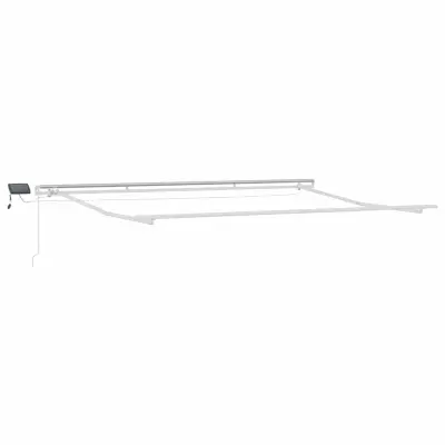 vidaXL Okvir tende z LED lučmi Bela 400 × 300 cm Aluminij