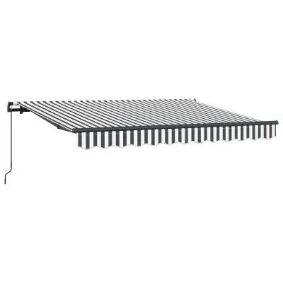 vidaXL Retraktilna tenda Antracit 350 x 200 cm blago