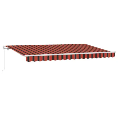 vidaXL Retraktilna tenda Oranžna 350 x 200 cm blago