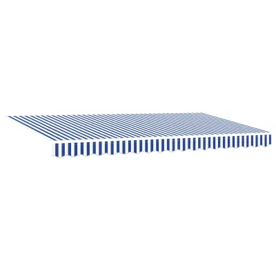 vidaXL Retraktilna tenda Modra 350 x 200 cm blago