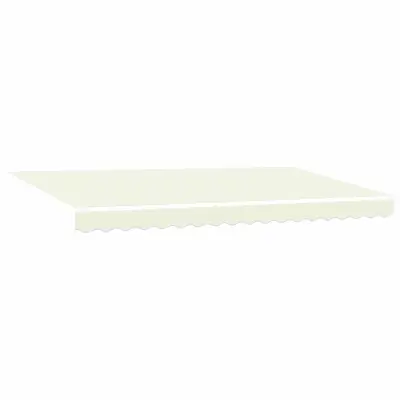 vidaXL Retraktilna tenda krema 400 x 200 cm Poliester in aluminij