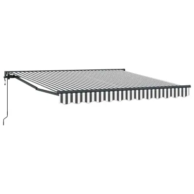 vidaXL Okvir tende Antracitna in bela 350 x 250 cm