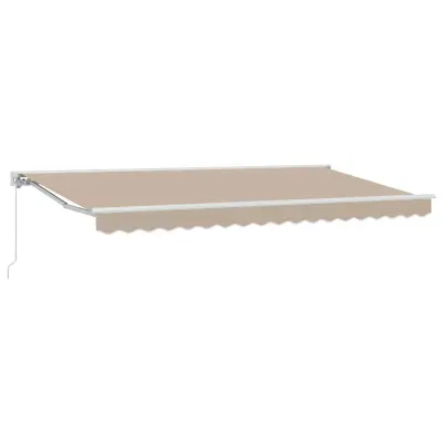 vidaXL Okvir tende Bež 400 x 200 cm Poliester s PU premazom