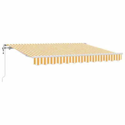 vidaXL Retraktilna tenda Rumena 300 x 200 cm blago