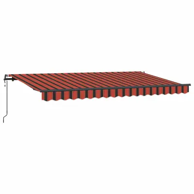 vidaXL Retraktilna tenda Oranžna 350 x 200 cm blago