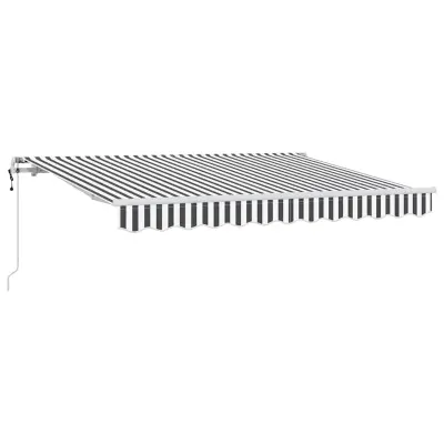 vidaXL Retraktilna tenda Antracit 350 x 200 cm blago