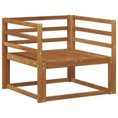 vidaXL Srednji zunanji kavč Masiven les akacije Naravna