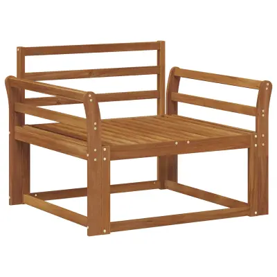 vidaXL Srednji zunanji kavč Masiven les akacije Naravna