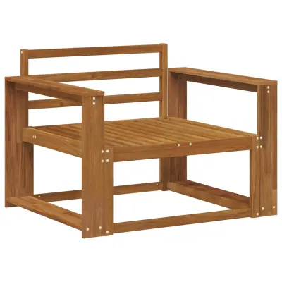 vidaXL Srednji zunanji kavč Masiven les akacije Naravna