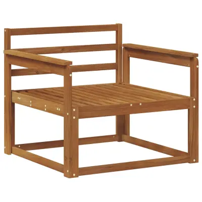 vidaXL Srednji zunanji kavč Masiven les akacije Naravna