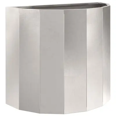 vidaXL Cvetlično korito srebrna 60 x 30 x 50 cm Nerjaveče jeklo