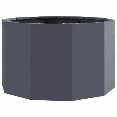 vidaXL Cvetlično korito Antracit 60 x 60 x 35 cm Jeklo