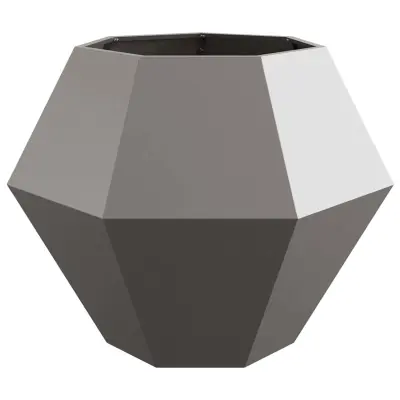 vidaXL Cvetlično korito Rjav 100 x 100 x 80 cm Vremensko odporno jeklo