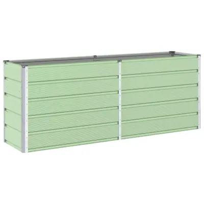 vidaXL Cvetlično korito Pastelno zelena 195 x 50 x 77 cm