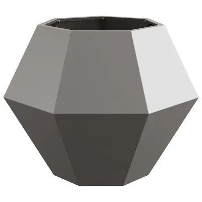 vidaXL Cvetlično korito Rjav 75 x 75 x 60 cm Vremensko odporno jeklo