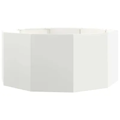 vidaXL Cvetlično korito Bela 120 x 120 x 50 cm Jeklo