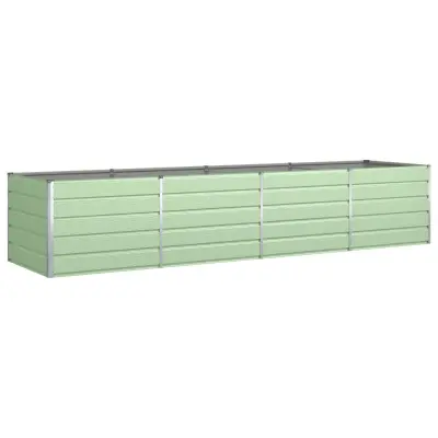 vidaXL Cvetlično korito Pastelno zelena 385 x 100 x 75 cm