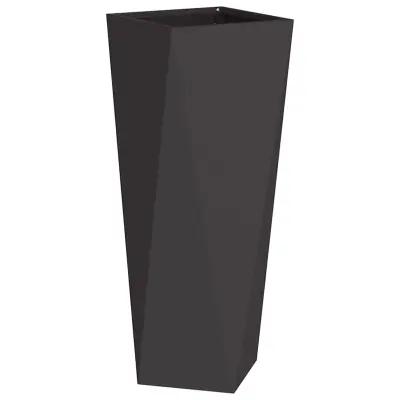 vidaXL Cvetlično korito Črna 30 x 30 x 75 cm Jeklo