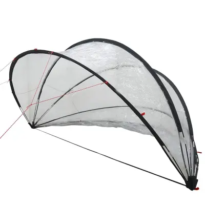 vidaXL Paviljon za bazen Transparentno 336 x 322 x 160 cm PVC