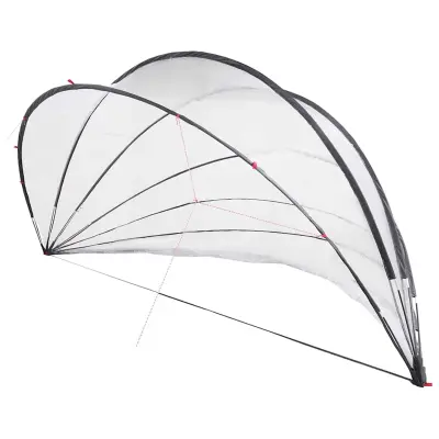 vidaXL Paviljon za bazen Transparentno 592 x 590 x 275 cm PVC