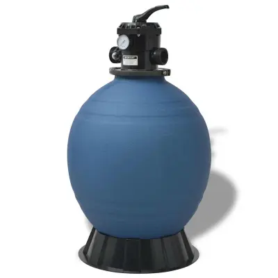 vidaXL Pesek za filtracijo bazena Modra Ø 55.9 x 96.5 cm PE