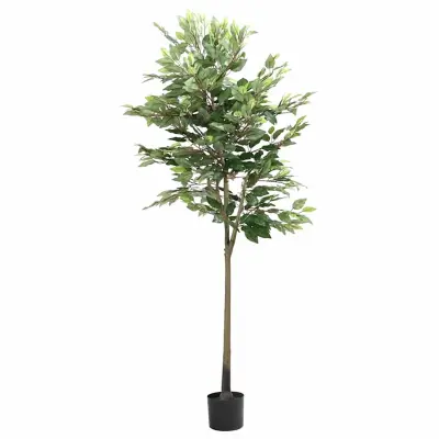 vidaXL Umetno drevo fikus 756 listov 170 cm zelena