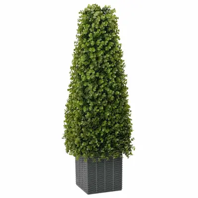 vidaXL Evkaliptusov Travniški Stolp Zelena 27 x 27 x 90 cm Plastika