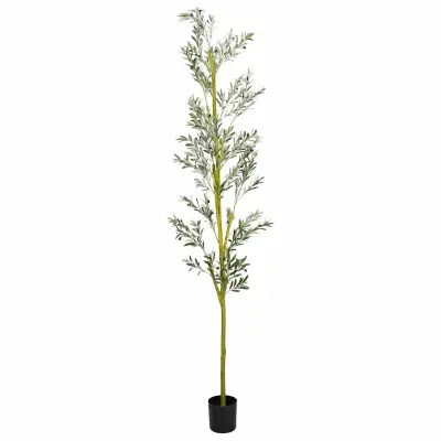 vidaXL Umetno oljčno drevo 1000 listov 300 cm zelena