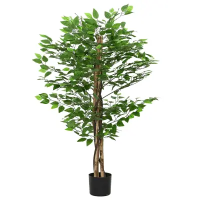 vidaXL Umetna rastlina fikus 788 listov 120 cm zelena