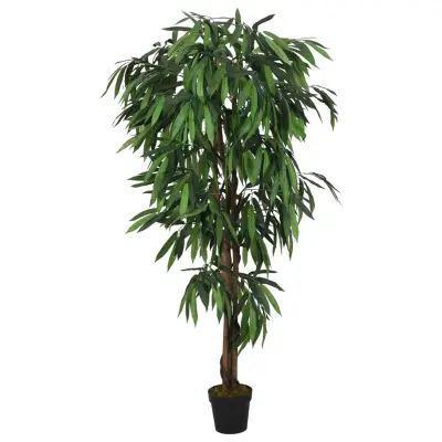 vidaXL Umetni mangovec 1050 listov 200 cm zeleno