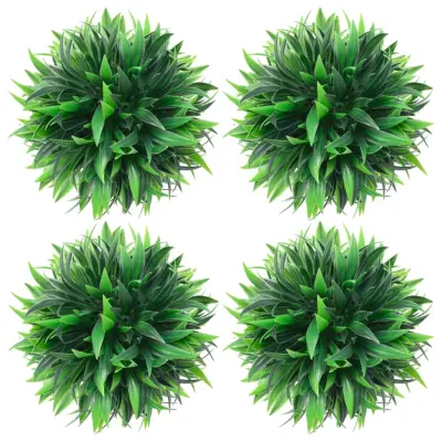 vidaXL Umetni pušpani okrogli 4 kosi 15 cm