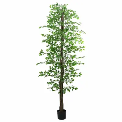 vidaXL Umetna rastlina Ficus 2016 Listi 300 cm Zelena
