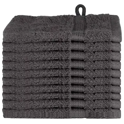 vidaXL Gostinska brisača SOLUND 10 pcs Antracit 15 x 21 cm 550 gsm