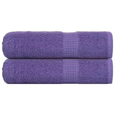vidaXL Kopalne brisače FROGN 2 kosa vijolične 100x150 cm 360 g/m²