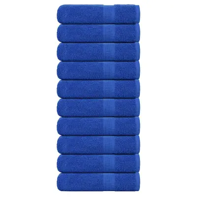 vidaXL Brisače za tuširanje FROGN 10 kosov modre 70x140 cm 360 g/m²