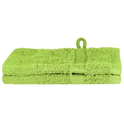 vidaXL Gostinska brisača SOLUND 2 pcs Zelena 15 x 21 cm 550 gsm