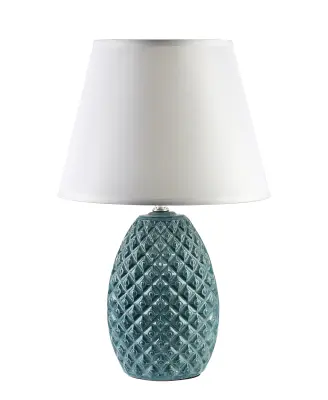 Namizna svetilka keramika MONDEX LETI 19x9,5x39 cm turkizna 1 kos