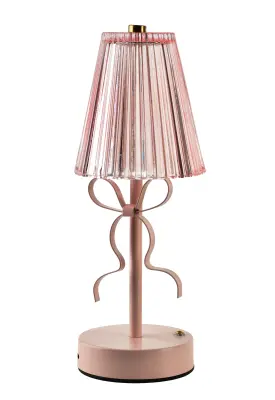 Namizna luč keramika MONDEX PINKY Kokarda 11,5x9x29 roza 1 kos