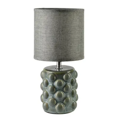 Namizna luč keramika MONDEX LETI 10x14x28,5cm zelena 1 kos