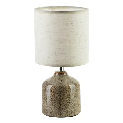 Namizna luč keramika MONDEX LETI 10x14x28,5cm rjava 1 kos