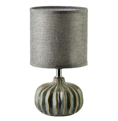 Namizna luč keramika MONDEX LETI 13x13x24 zelena 1kos