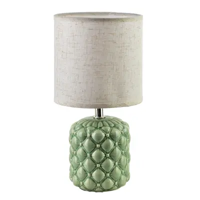 Namizna luč keramika MONDEX LETI 10x14x28 zelena 1 kos