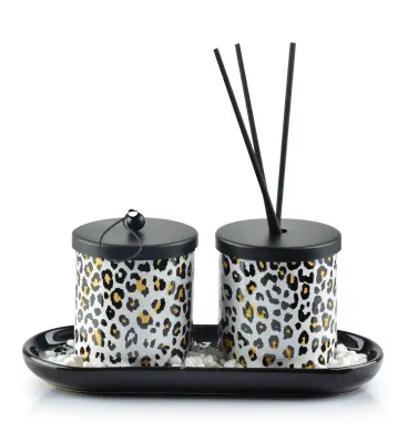 Dišavni Difuzor + Sveča 23X9Xh9Cm Pantera
